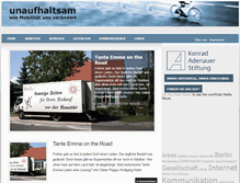 Tablet Screenshot of mobilitaet.journalisten-akademie.com