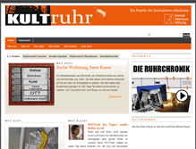 Tablet Screenshot of kultruhr.journalisten-akademie.com